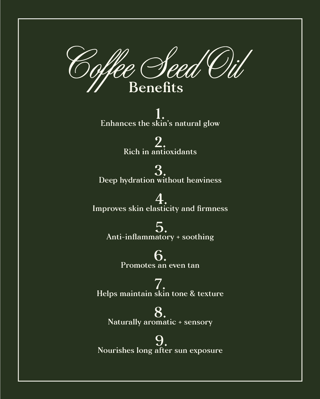 Botanical Tanning Elixir | Coffee Seed Oil