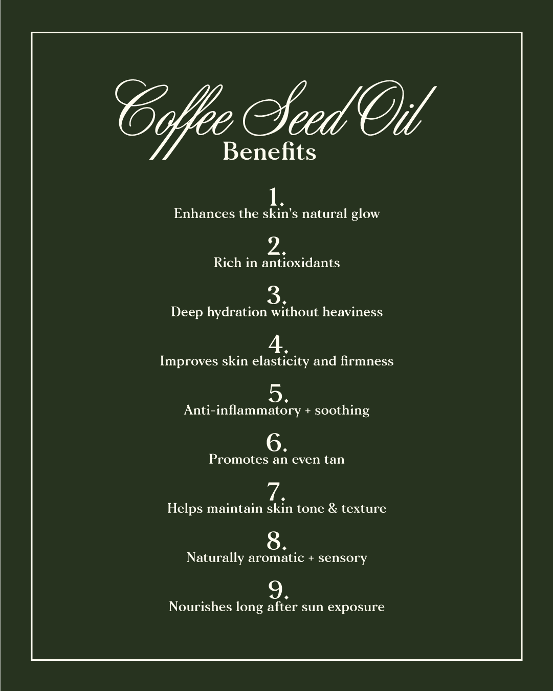 Botanical Tanning Elixir | Coffee Seed Oil